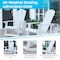 Flash Furniture White Adirondack Rockers & 1 Side Table, PK 2 JJ-C14705-2-T14001-WH-GG - alternate 6